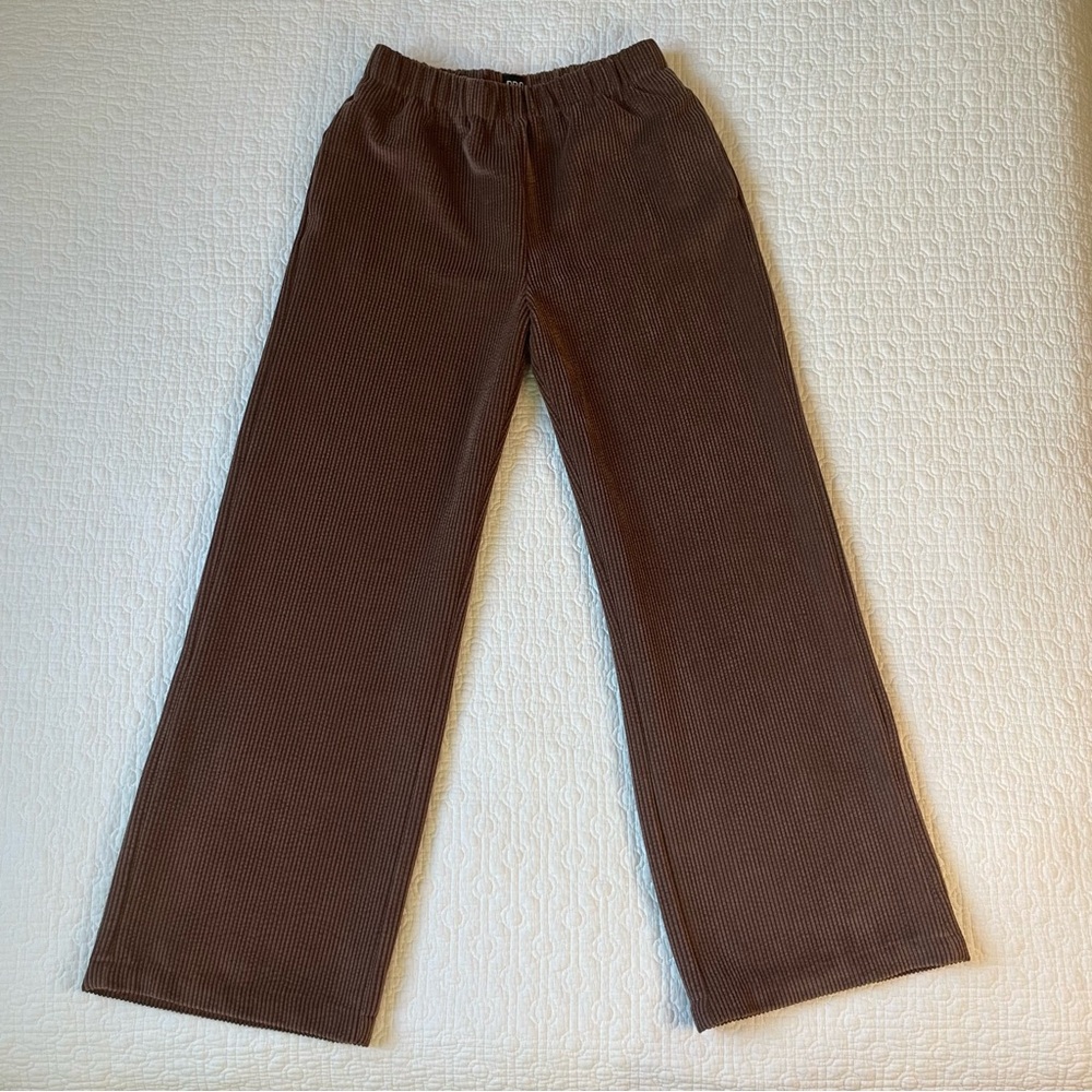 Urban Outfitters Brown Wide-Leg Trousers